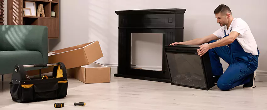 Old Rusted Metal Fireplace Repair And Replacement in Fairview Heights, IL